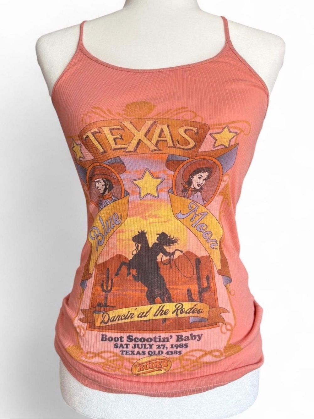 Spell Texas Rodeo Singlet, SM, GUC!